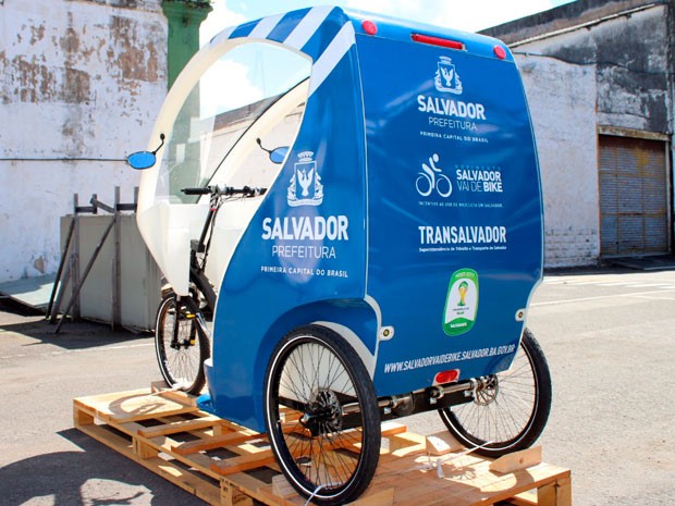 Triciclo velo-táxi Salvador 02 (Foto: Divulgação/Prefeitura de Salvador)