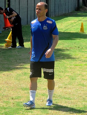 Léo Santos treino (Foto: Marcelo Hazan)