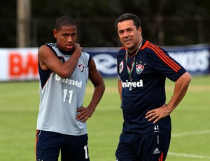 Luxemburgo e Robert treino Fluminense (Foto: Nelson Perez / Flickr do Fluminense)