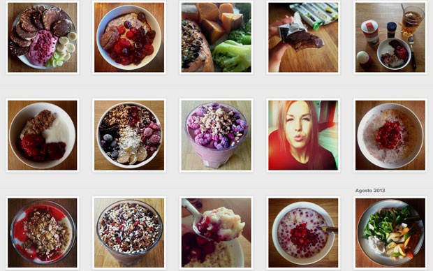 Jovem postou diariamente fotos de alimentos saudáveis que fazem parte do seu tratamento (Foto: Reprodução/Instagram)