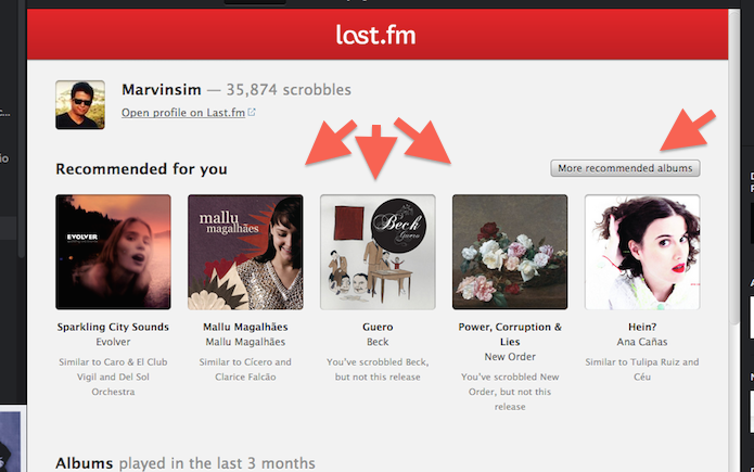 Ouvindo suas recomendações do Last.fm no Spotify (Foto: Reprodução/Marvin Costa)