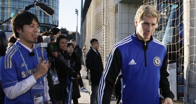 Fernando Torres com o Chelsea no Japão (Foto: Site oficial do Chelsea)