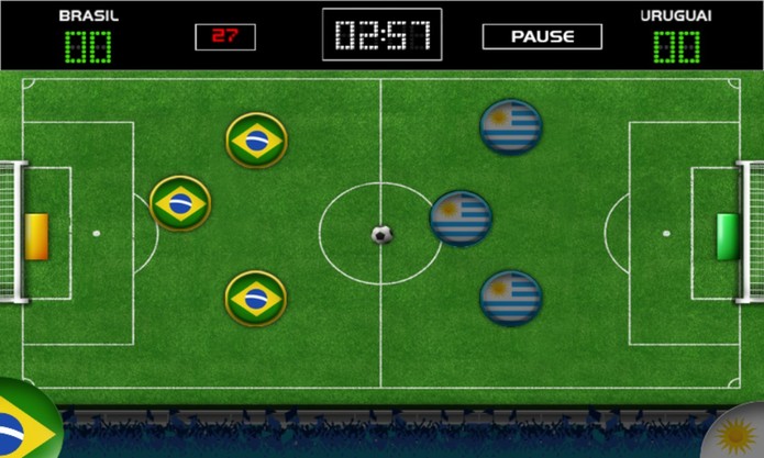 Jogo de Botão traz a brincadeira de infância para a tela do seu Windows Phone (Foto: Reprodução/Elson de Souza)