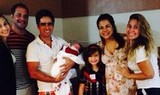 Um dia após dar à luz, Stelmann recebe a visita de Sorvetão (Reprodução/Instagram)