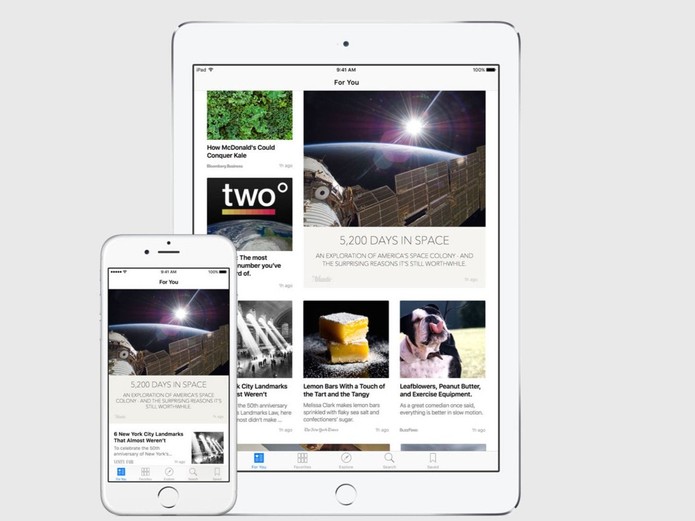 Apple News vai trazer artigos e conteúdos selecionados para iPhones (Foto: Divulgação/Apple)