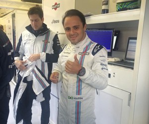 Felipe Massa - Williams - dia 3 - testes pré-temporada Jerez de la Frontera (Foto: Reprodução/Twitter) Felipe Massa - Williams - dia 3 - testes pré-temporada Jerez de la Frontera (Foto: Reprodução/Twitter)