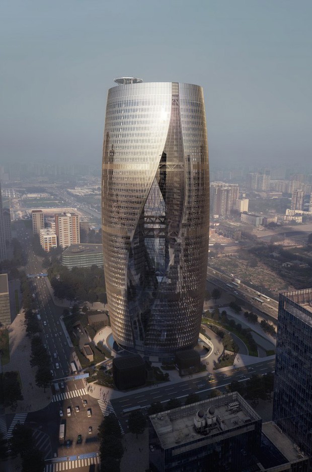 Zaha Hadid Architets constrói átrio retorcido mais alto do mundo (Foto: Divulgação) Zaha Hadid Architets constrói átrio retorcido mais alto do mundo (Foto: Divulgação)