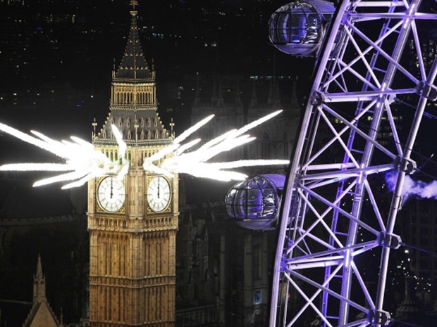 réveillon em Londres (Foto: Finbarr O'Reilly/Reuters)