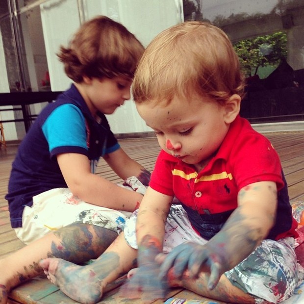 Davi e Rafael, filhos de Claudia Leitte (Foto: Reprodução / Instagram)