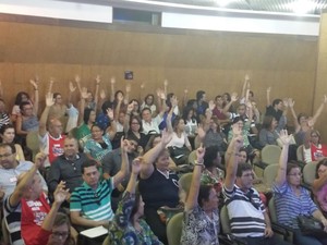 Servidores decidem por fim da greve durante assembleia  (Foto: Divulgação/Sindprev)