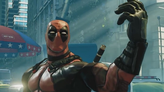 Deadpool no lugar de Ken em Street Fighter 5 funciona melhor do que o esperado (Foto: Reprodução/YouTube)