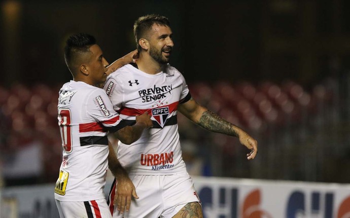 São Paulo x São Bento Cueva Pratto (Foto: Rubens Chiri/saopaulofc.net)