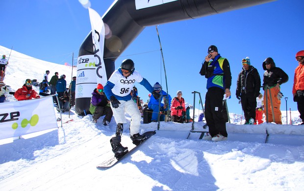 André Cintra, snowboard paralímpico, Campeonato Brasileiro no Valle Nevado (Foto: Divulgação / CBDN)