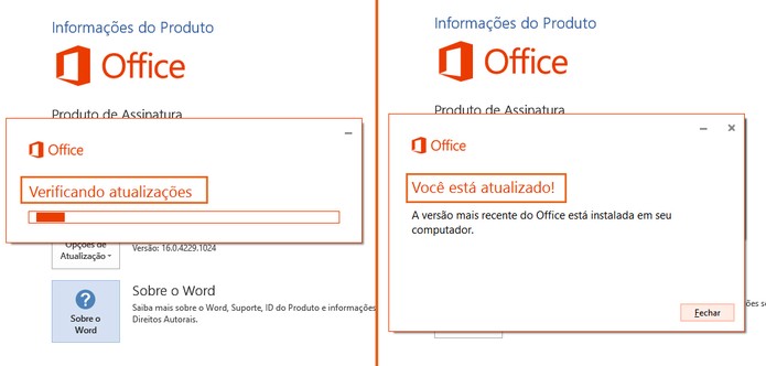 Confira a mensagem para descobrir se há updates pendentes (Foto: Reprodução/Barbara Mannara)