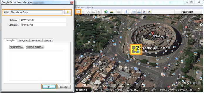 Adicionando um marcador no mapa (Foto: Reprodução/Barbara Mannara)