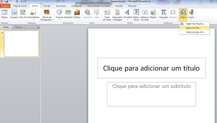 Apesar de limitações na importação de novas mídias, o PowerPoint é uma ferramenta extremamente prática e fácil de utilizar (Foto: Reprodução/TechTudo)