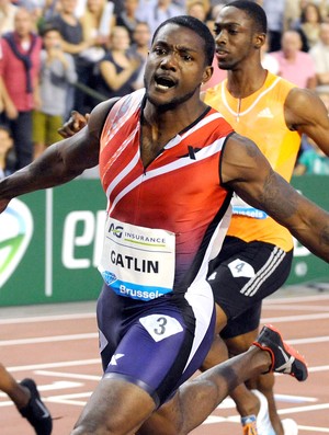 Justin Gatlin nos 100m rasos da Diamond League (Foto: Agência Reuters)