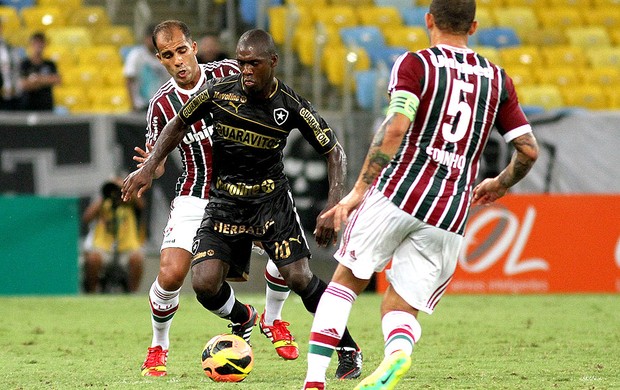 Seedorf e Felipe jogo Botafogo e Fluminense (Foto: Vitor Silva / SSPress)