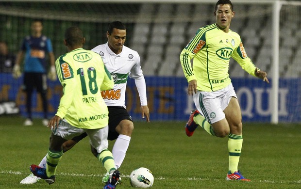 Patrick, Betinho e Emerson Coritiba x Palmeiras (Foto: Daniel Castellano / Ag. Estado)