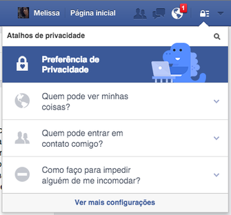 Facebook convida usuários para o Privacy Checkup (Foto: Reprodução/Melissa Cruz) Facebook convida usuários para o Privacy Checkup (Foto: Reprodução/Melissa Cruz)