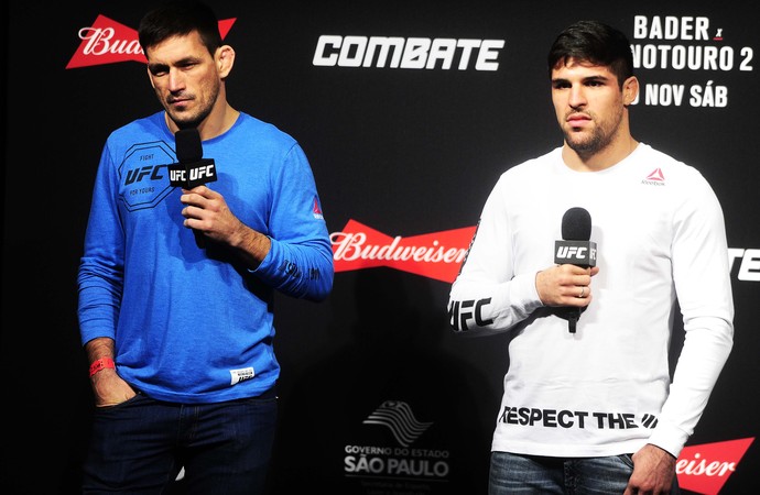 Demian Maia e Vicente Luque, entrevista UFC São Paulo (Foto: Marcos Ribolli)