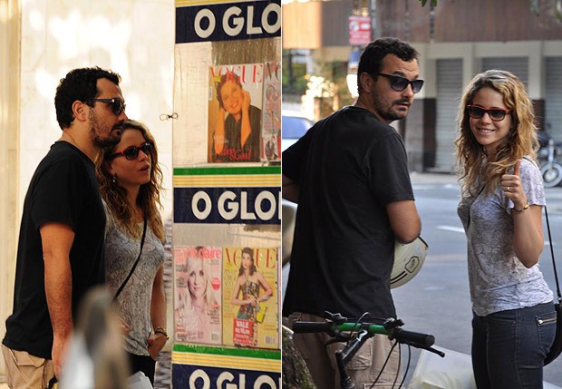 Leandra Leal e o namorado (Foto: Mickael Machado/AgNews)
