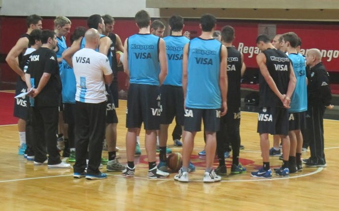 Seleção argentina de basquete (Foto: Marcello Pires)