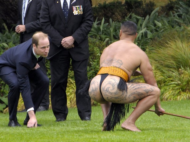 Prncipe William em Wellington, na Nova Zelndia (Foto: Woolf Crown/ Reuters)