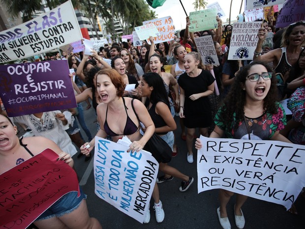 G Mulheres Pedem O Fim Da Cultura Do Estupro Em Ato Na Orla De