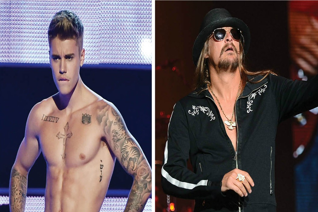 O músico Kid Rock também fez críticas pesadas à carreira de Justin Bieber. Em entrevista no programa do radialista Howard Stern, Rock falou: “É apenas triste vê-lo seguir essa trajetória triste. Será uma longa viagem ladeira abaixo”. (Foto: Getty Images)
