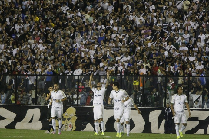 Comemoração gol Vasco x Palmeiras (Foto: Agência O Globo)