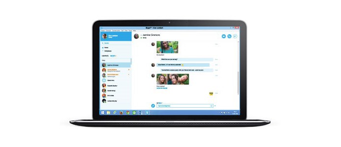 Versão para web permite entrar em contato com amigos e fazer ligações (foto: Reprodução/Microsoft)