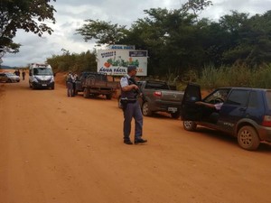 Polícia Militar atua na região do garimpo (Foto: Assessoria/ PM-MT)