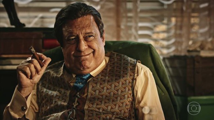 Afrânio fica satisfeito com a notícia do genro (Foto: TV Globo) Afrânio fica satisfeito com a notícia do genro (Foto: TV Globo)