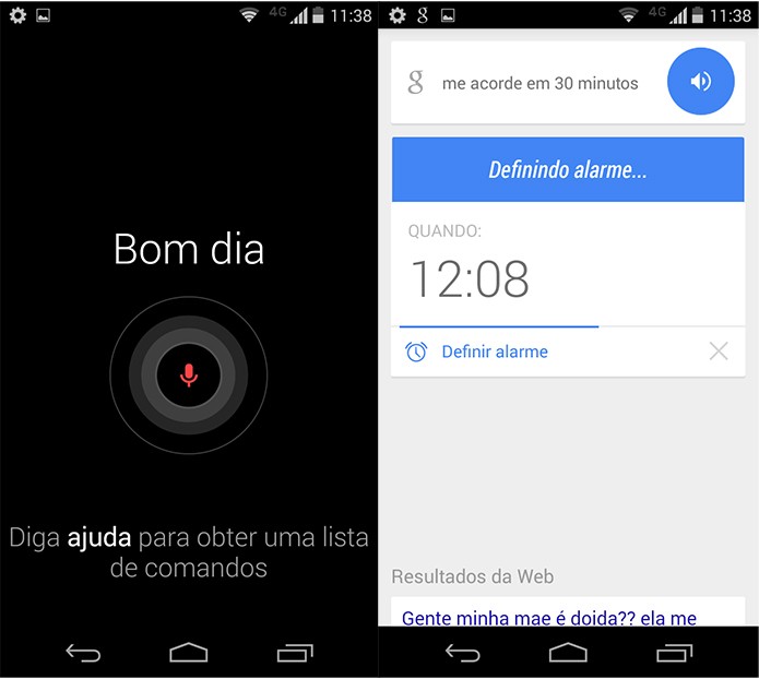 Você pode controlar vários aspectos do Moto X com o Google Now (Reprodução)