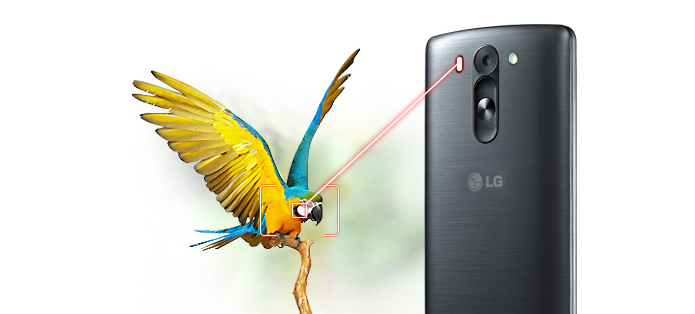 A tecnologia emite um feixe de laser para identificar o objeto (Foto: Divulgação/LG) A tecnologia emite um feixe de laser para identificar o objeto (Foto: Divulgação/LG)