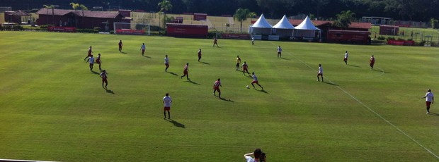 Jogadores treino são paulo CT de Cotia (Foto: Carlos Augusto Ferrari)