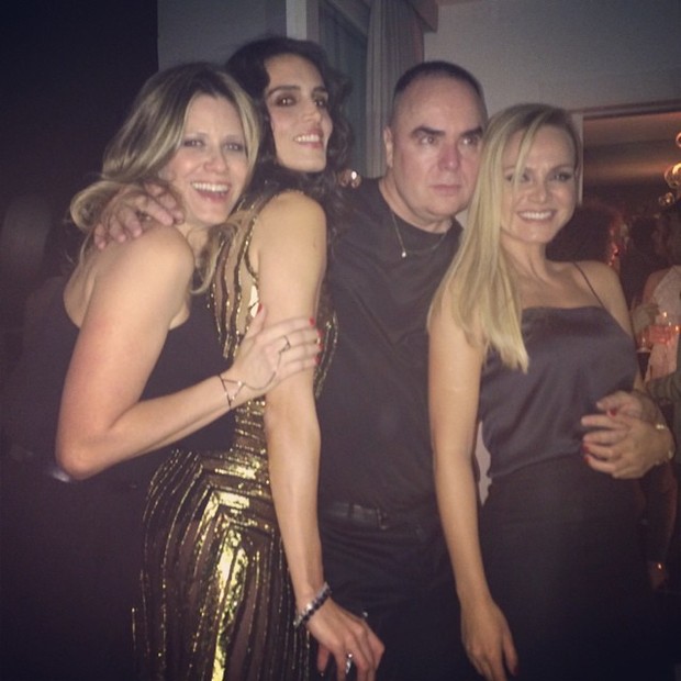 Didi Wagner, Cassia Avila, Reinaldo Lourenço eEliana em festa em São Paulo (Foto: Instagram/ Reprodução)