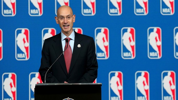 coletiva Adam Silver, comissário da NBA, no All-Star Game (Foto: Getty Images)