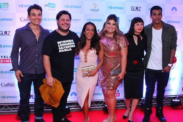 Anderson di Rizzi, Marcus Majella, Samantha Schmutz, Fabiana Karla, Katiuscia Canoro e Marcello Melo Júnior (Foto: Anderson Borde / Ag News)