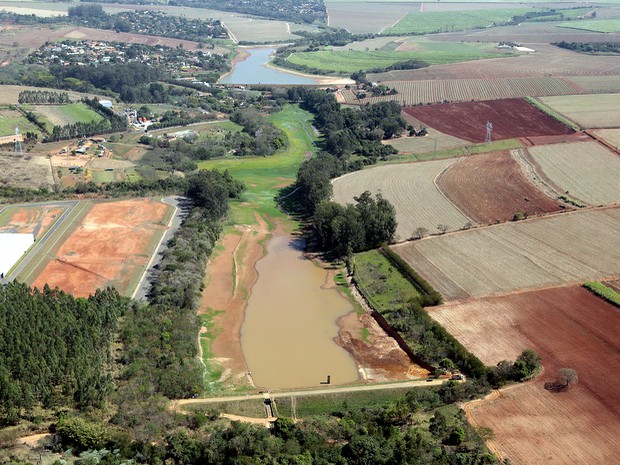 Represa Recanto Nova Odessa tirada em setembro de 2014 (Foto: Osnei Réstio/Prefeitura)