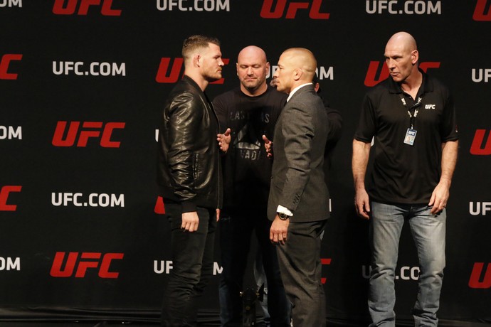 Michael Bisping; UFC 209; Georges St-Pierre (Foto: Evelyn Rodrigues)