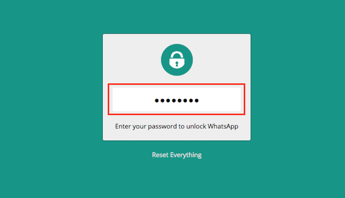 Ação para definir uma senha para o WhatsApp Web (Foto: Reprodução/Marvin Costa)