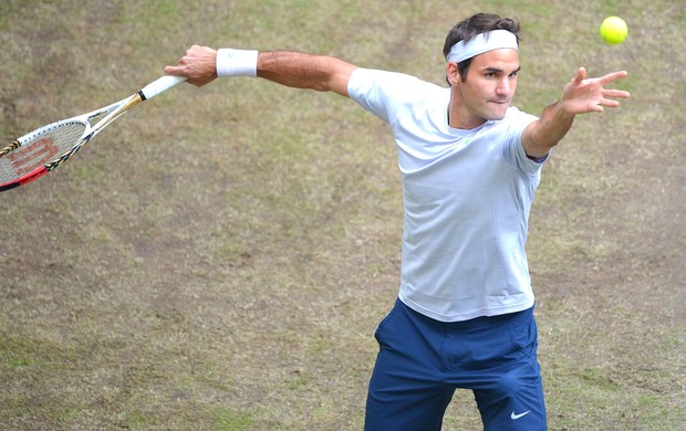 Roger Federer tênis contra Mischa Zverev ATP Halle (Foto: Getty Images)