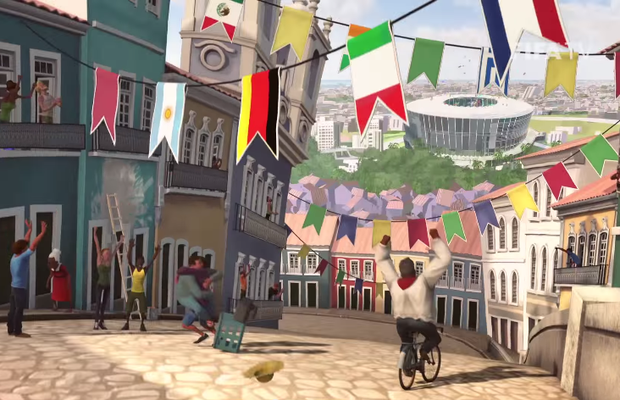 O pelourinho todo decorado para o Mundial ilustra a participação de Salvador na Copa (Foto: Reprodução/Youtube) O pelourinho todo decorado para o Mundial ilustra a participação de Salvador na Copa (Foto: Reprodução/Youtube)