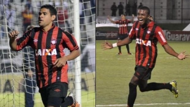 Ederson e Marcelo, atacantes do Atlético-PR (Foto: Site oficial do Atlético-PR/Divulgação)