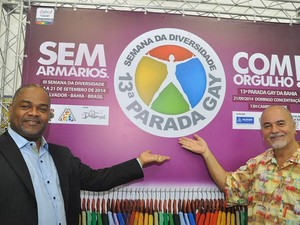 Marcelo Cerqueira e Luiz Mott lançam programação da Semana da DIversidade na Bahia (Foto: Divulgação)