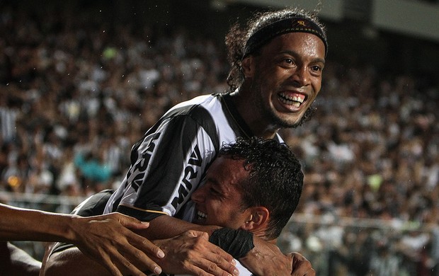 Ronaldinho Gaúcho comemora gol (Foto: Bruno Cantini / Flickr do Atlético-MG)