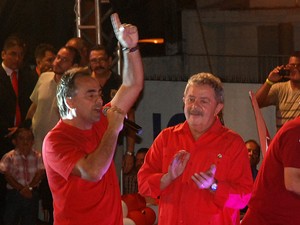 Ex-presidente Lula visita Paraíba (Foto: Krystine Carneiro/G1)