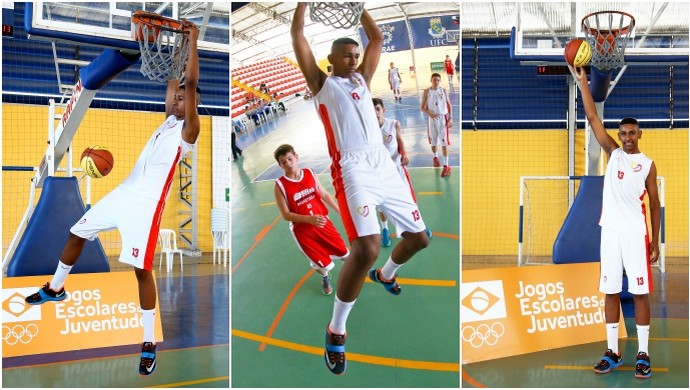 Matheus Maciel, basquete, Jogos Escolares, gigante (Foto: Wagner Carmo/Exemplus/COB)